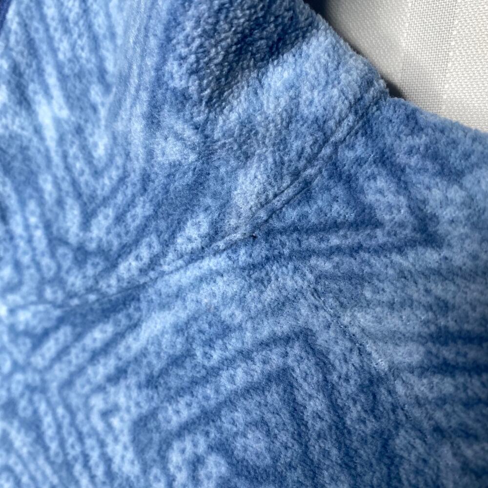 Columbia Arctic Air Quarter Zip Long Sleeve Fleece Pullover Large Blue Diamond - Picture 4 of 10